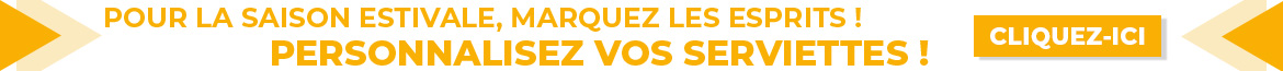 Serviette personnalisée pas cher